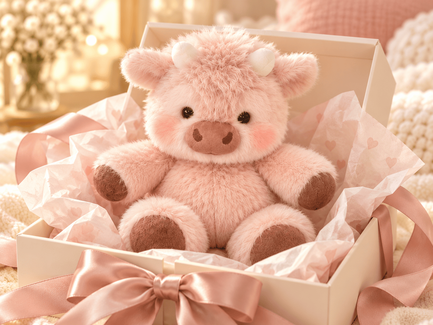 Cute plush cow gift