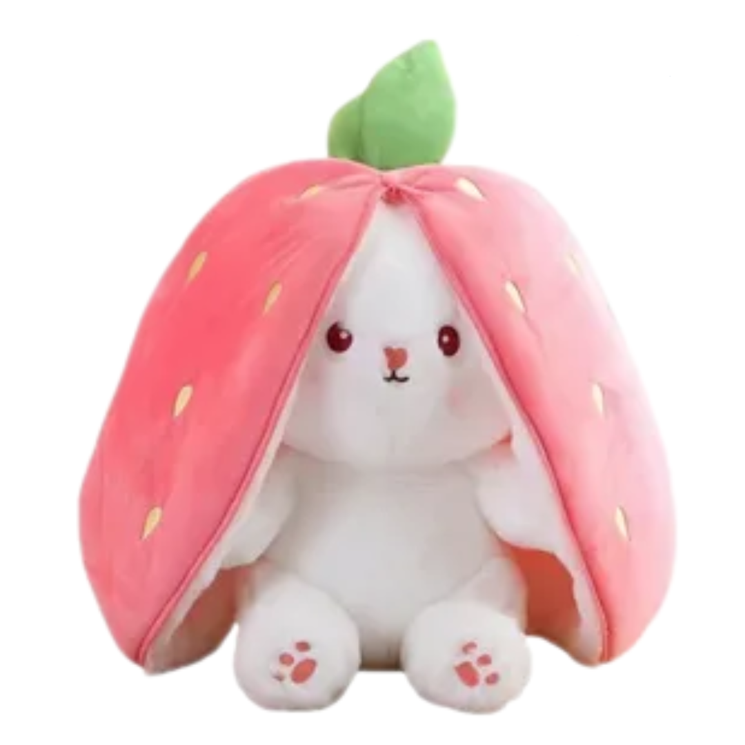 Breathing glowing plush bunny