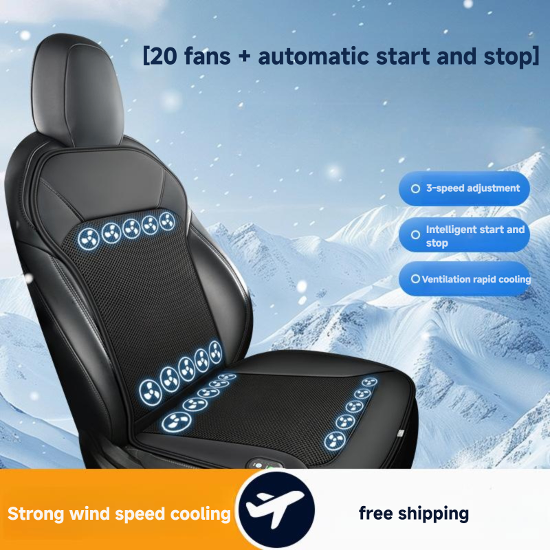 🚗Newly upgraded semiconductor cooling and ventilation seat cushion