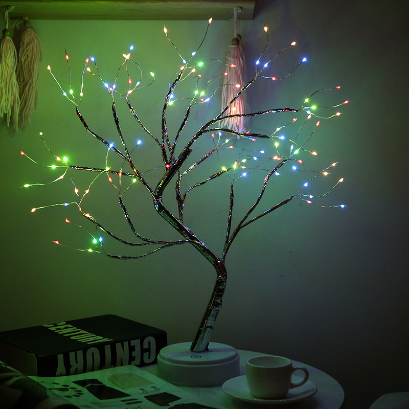 Copper Wire Tree Light