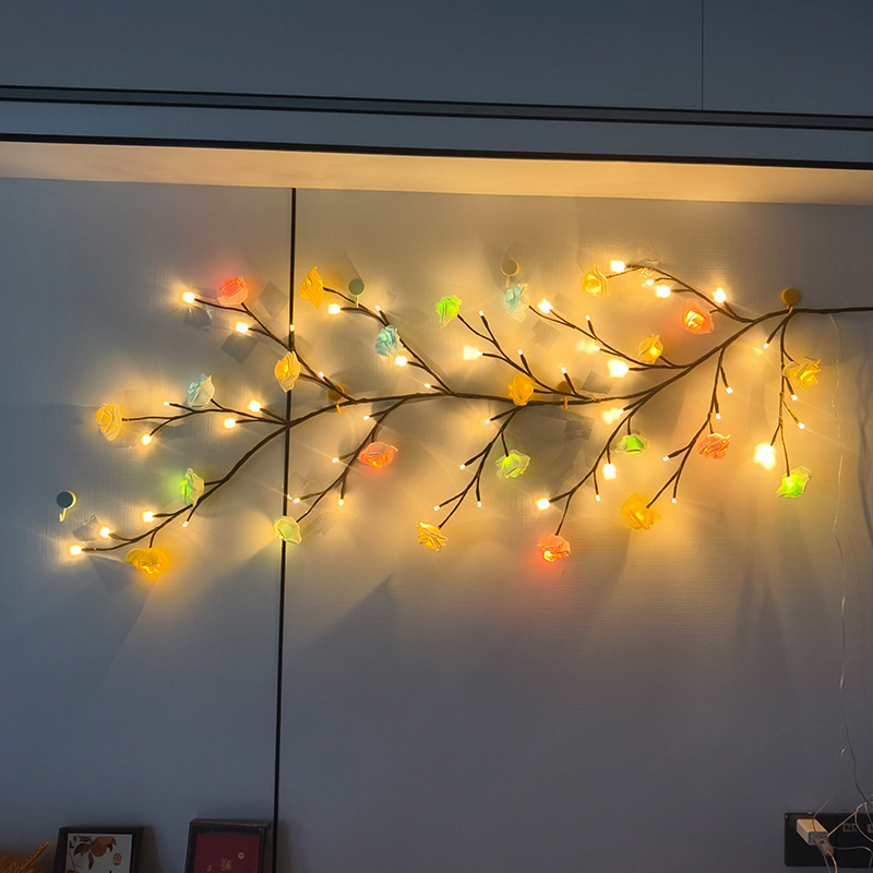 🔥Christmas Hot Selling Item - LED Rose Branch Light