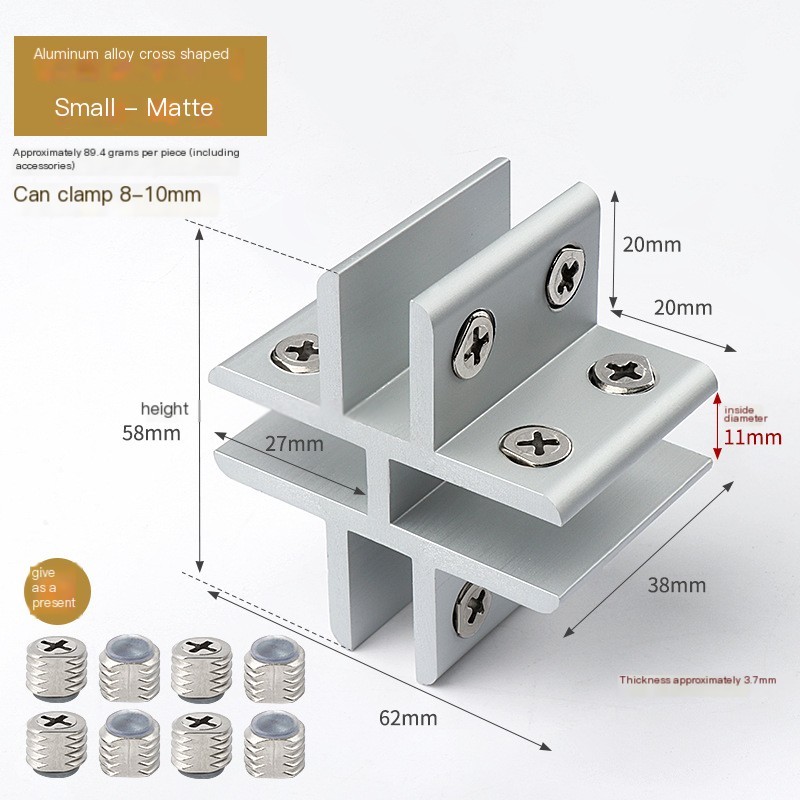 Heavy Duty Aluminum Alloy Glass Bracket