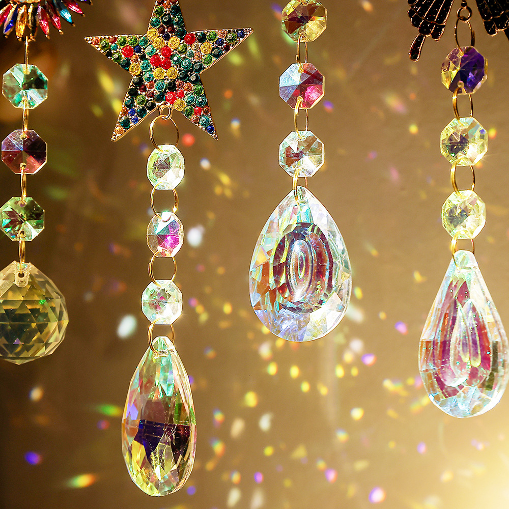 ✨ Dreamy crystal light-catching pendant