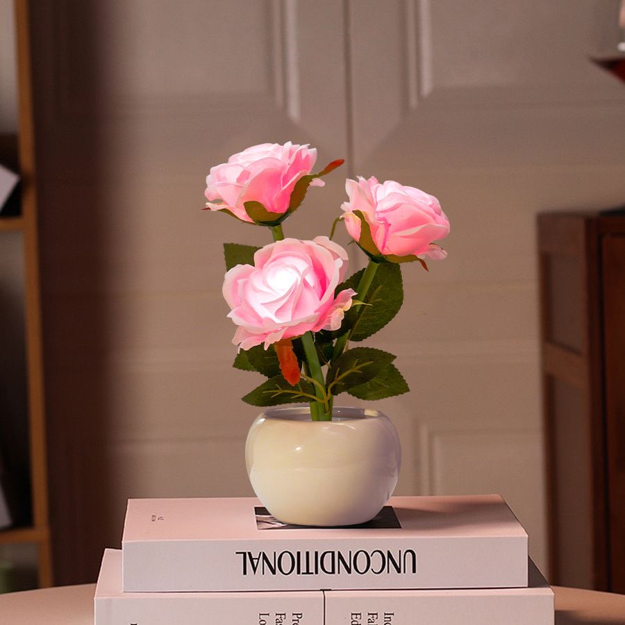 Artificial flower night light