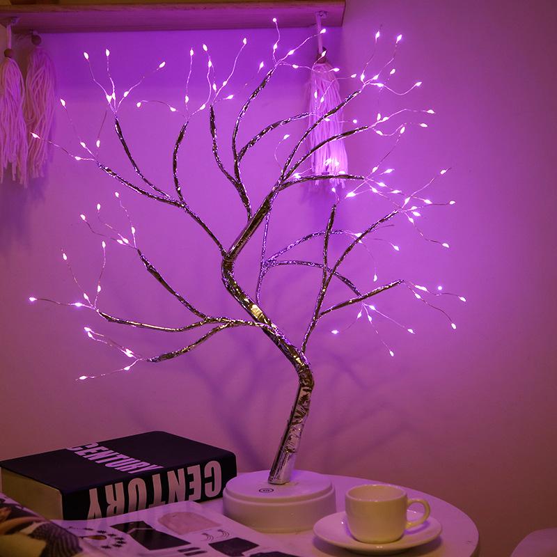 Copper Wire Tree Light
