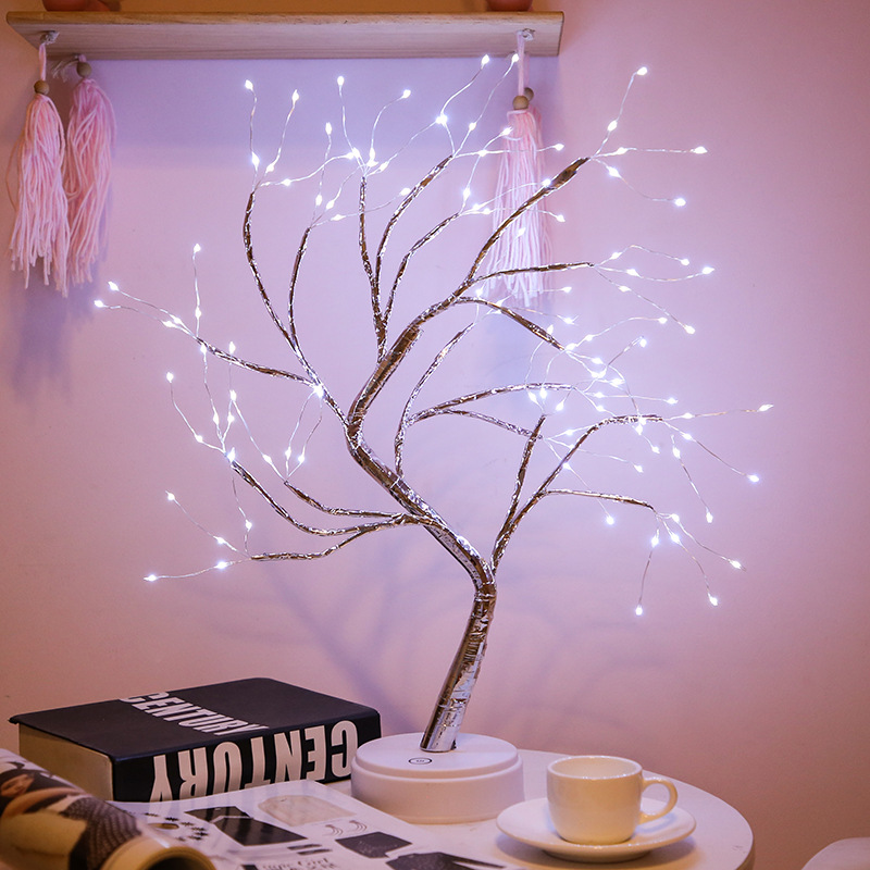 Copper Wire Tree Light