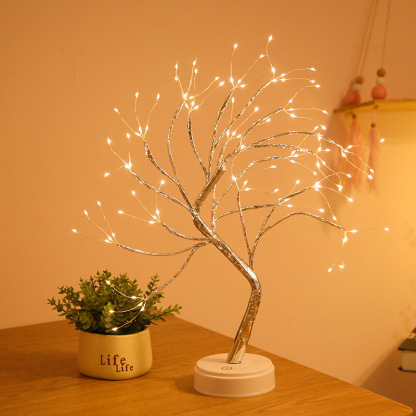 Copper Wire Tree Light