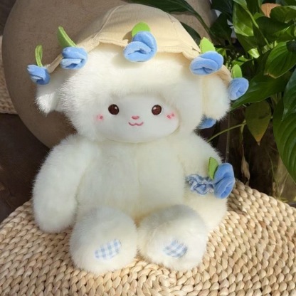 Rose Lamb with Flower Hat