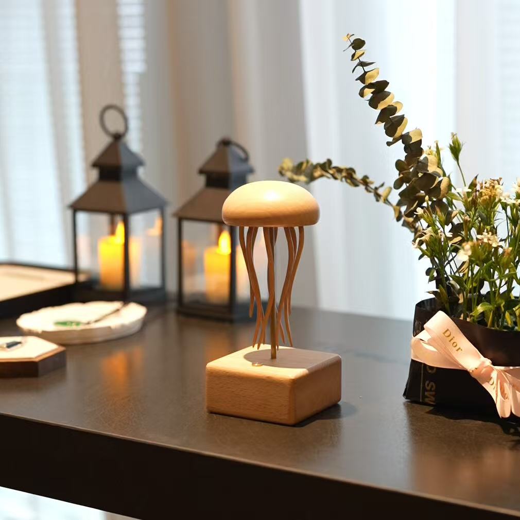 Artisan Wooden Jellyfish Automaton V1