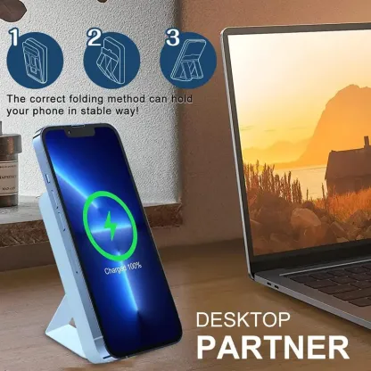 10000 mAh Wireless Fast Charging Power Bank with Magnetic Bracket