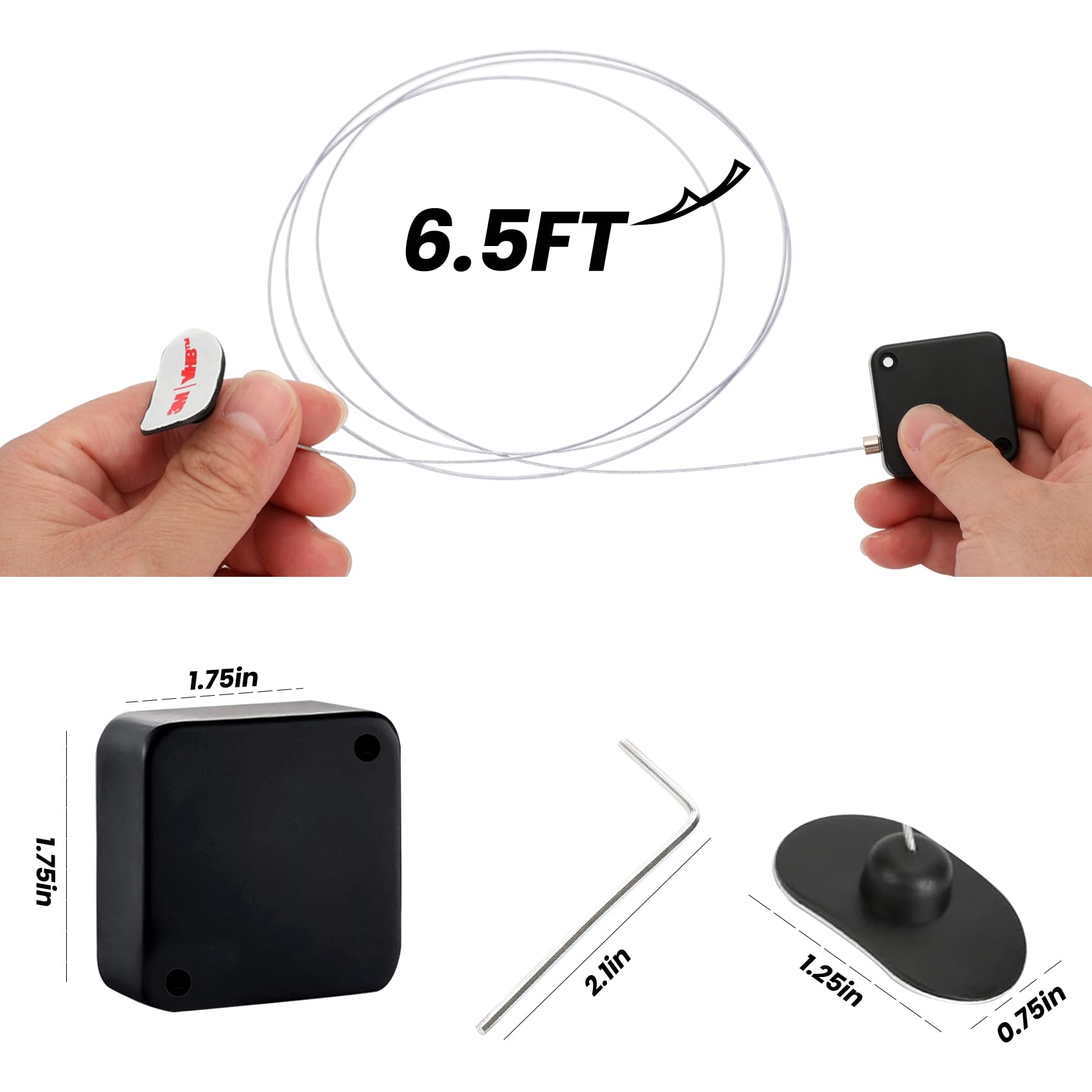 6.5 ft. retractable safety locking cord