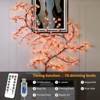 🔥Christmas Hot Selling Item - LED peach blossom branch light