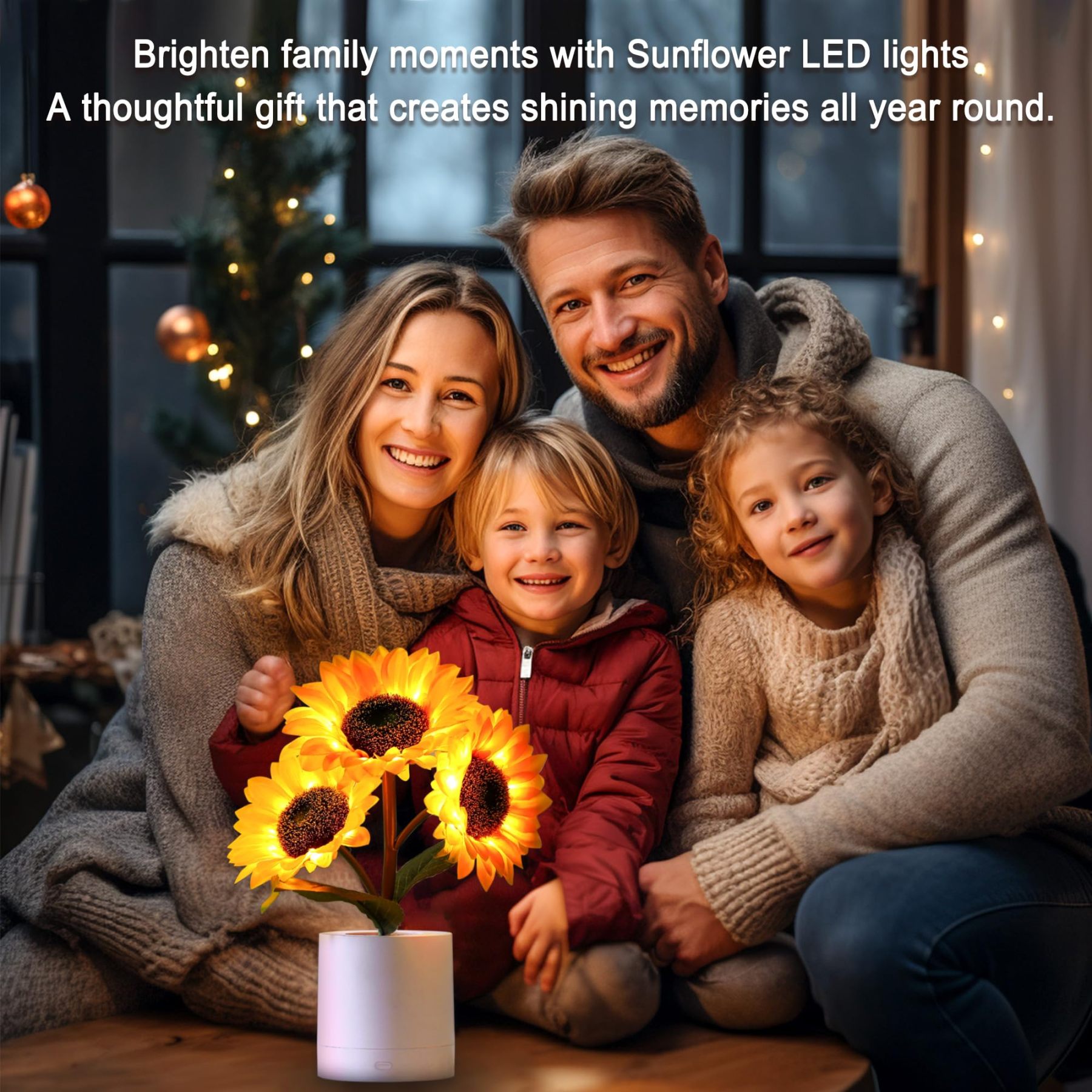 Sunflower LED simulation night light