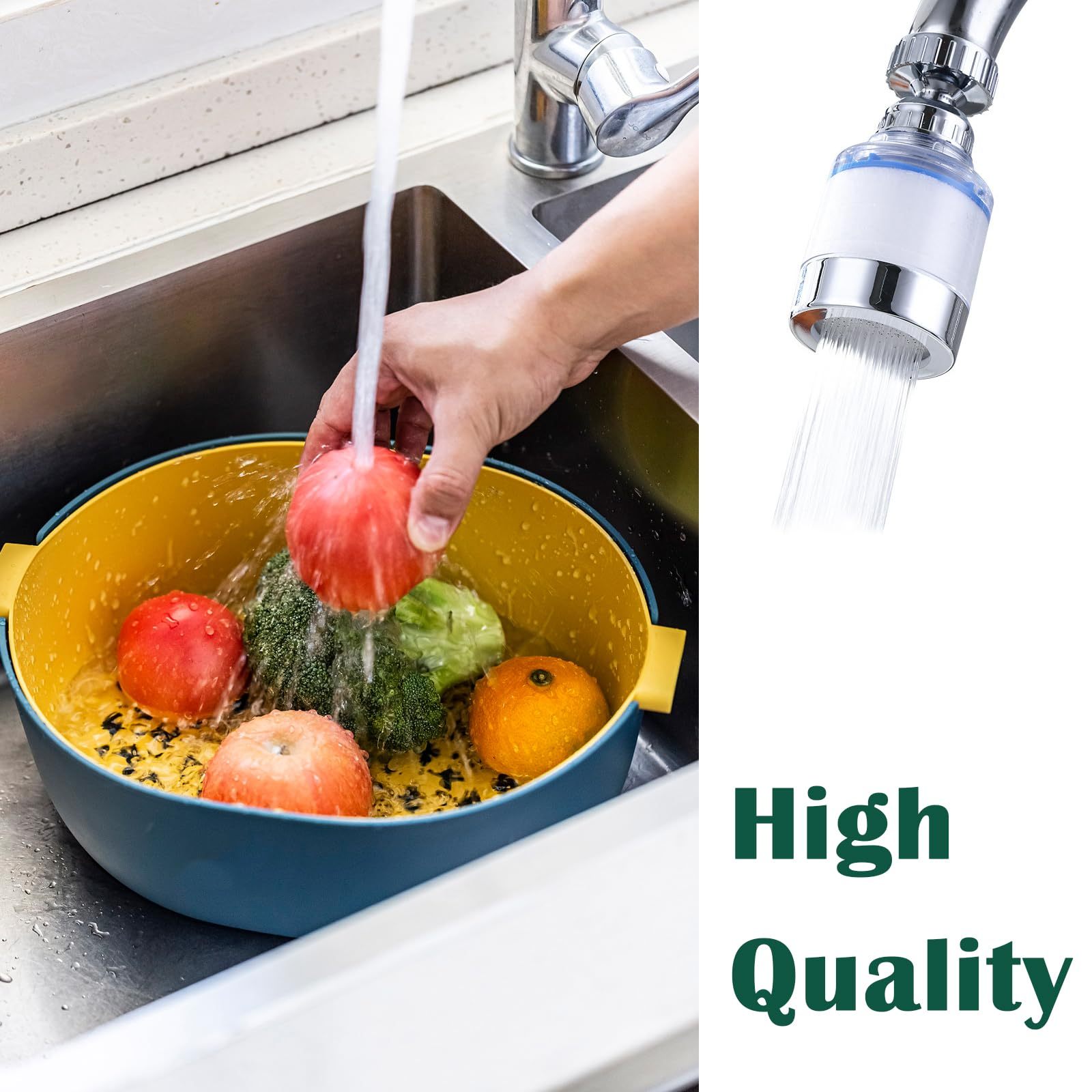 360° rotatable faucet filter