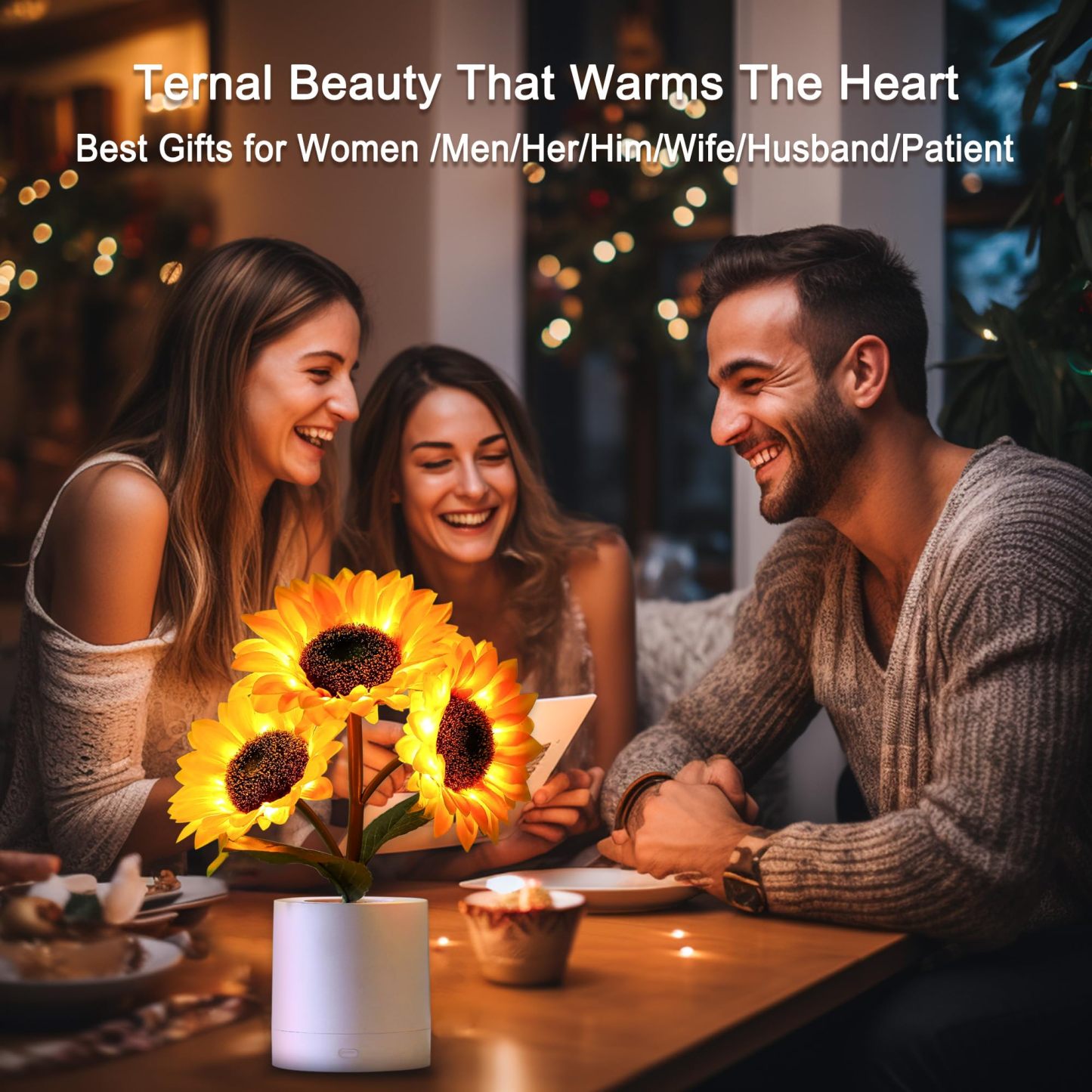 Sunflower LED simulation night light