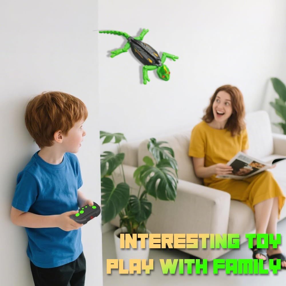 Remote control wall climbing toy for kids or pets