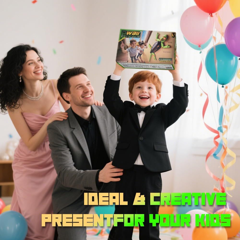 Remote control wall climbing toy for kids or pets