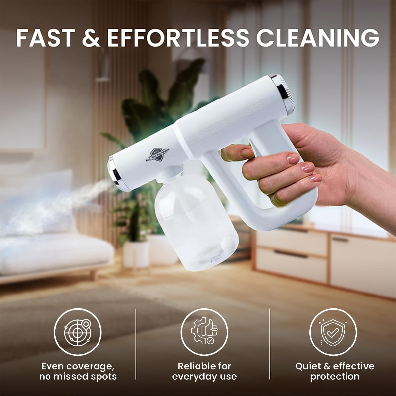Handheld Electric Nano Disinfection Spray with Blue Light
