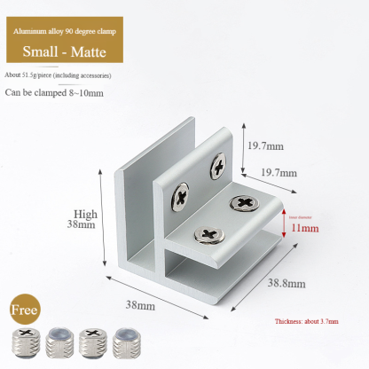 Heavy Duty Aluminum Alloy Glass Bracket