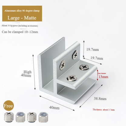 Heavy Duty Aluminum Alloy Glass Bracket