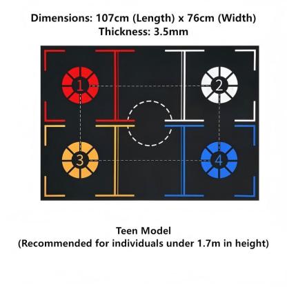  Basketball Footwork Training Mat 
