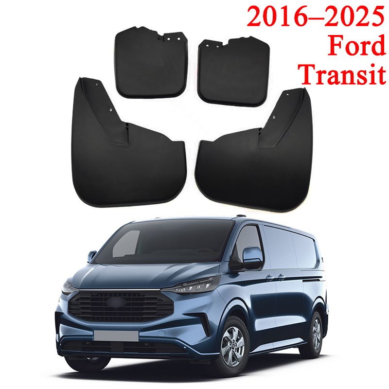 Mud Flaps for 2012–2017 Ford Transit Custom (4PCS) - Front & Rear Splash Guards
