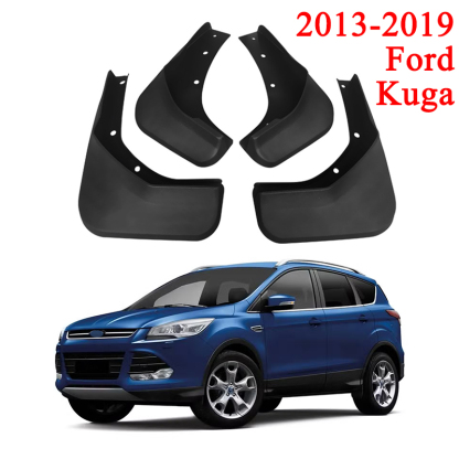 Mud Flaps for Ford Kuga 2013-2019 - Custom Fit Front & Rear Mud Splash Guards (4-Piece Set)