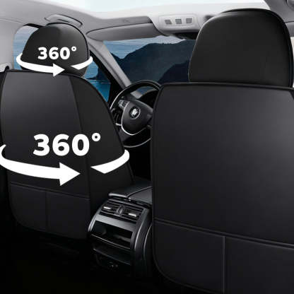 Luxury Universal Fit Car Seat Covers – Breathable Faux Leather Full Set for Cars & Trucks
