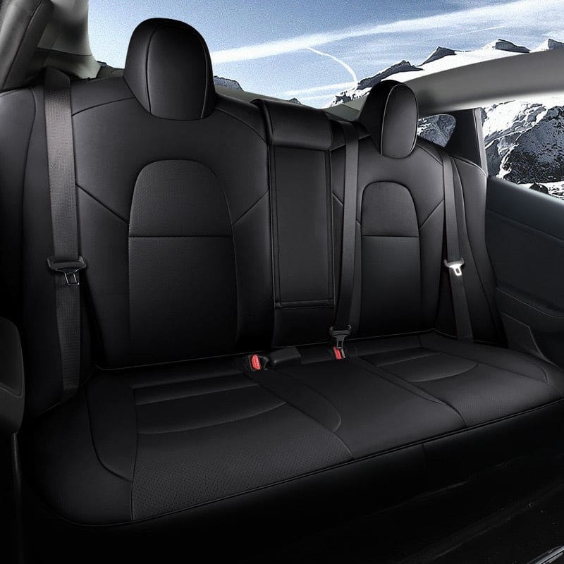 All-Inclusive Custom Tesla Model 3/Highland/Y/Juniper (2016-2025) Nappa Leather Car Seat Covers – Full Set