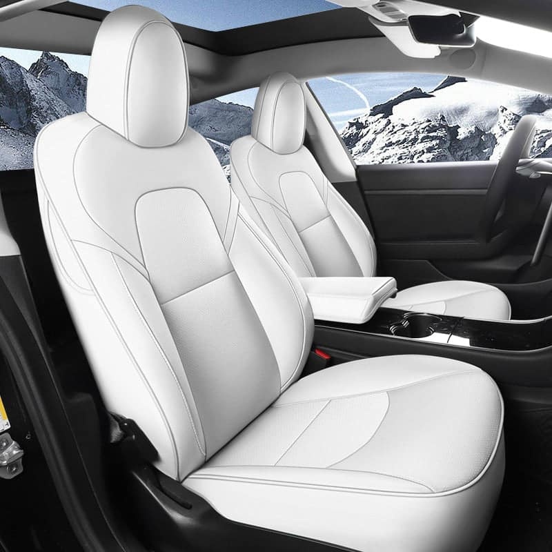 All-Inclusive Custom Tesla Model 3/Highland/Y/Juniper (2016-2025) Nappa Leather Car Seat Covers – Full Set