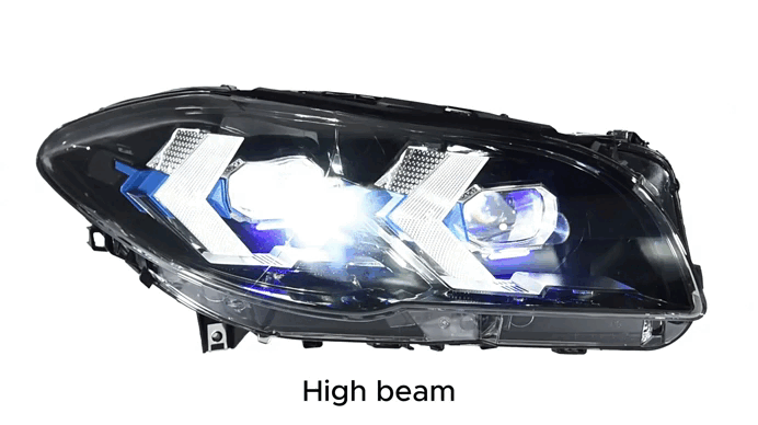 LED Headlight For BMW 5 Series F10 2011–2017 Facelift Style Assembly Pair