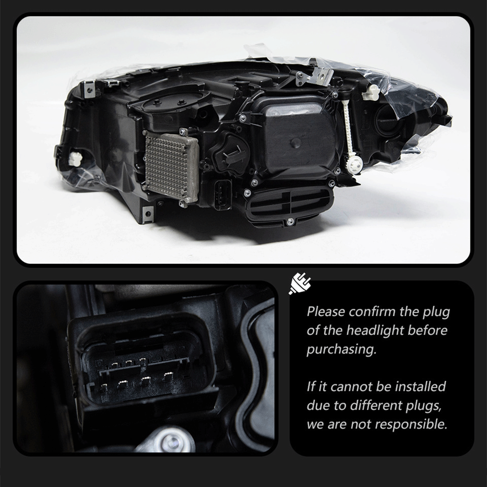 For BMW 5 Series F10 (2011–2017) OEM LCI Style LED Headlights Upgrade Fits – Factory HID Models Only