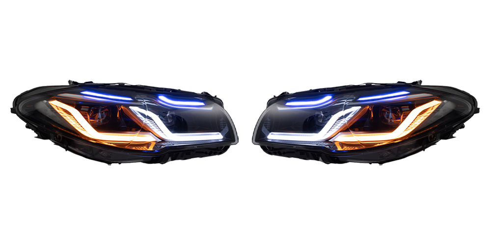 BMW 5 Series F10 2011–2017 LED Thundereye Headlights Assembly – Fits OEM Xenon & Halogen Models
