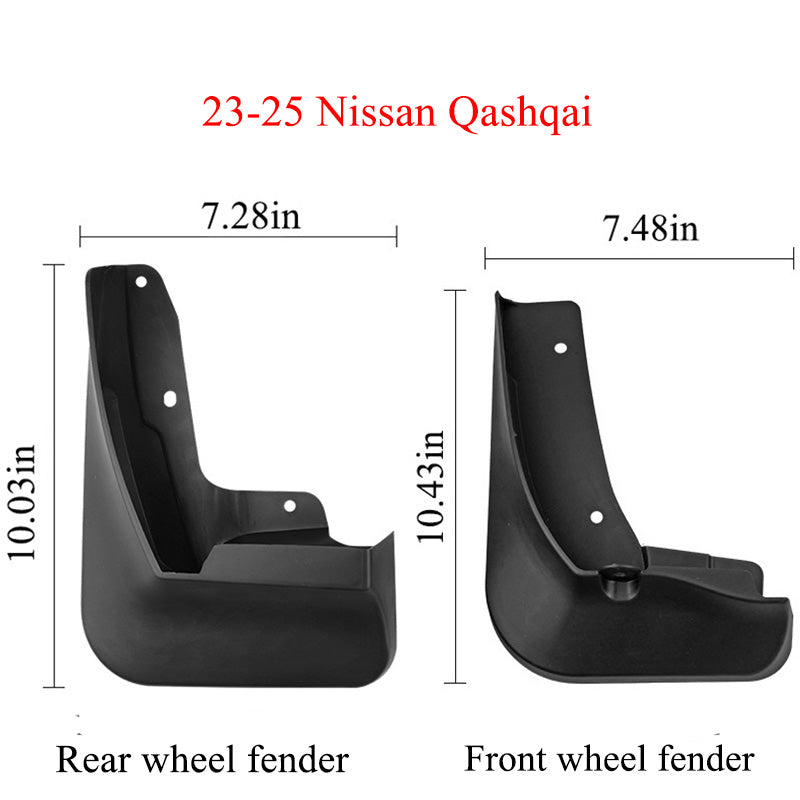 Mud Flaps for Nissan Qashqai 2007-2025 - Splash Guards