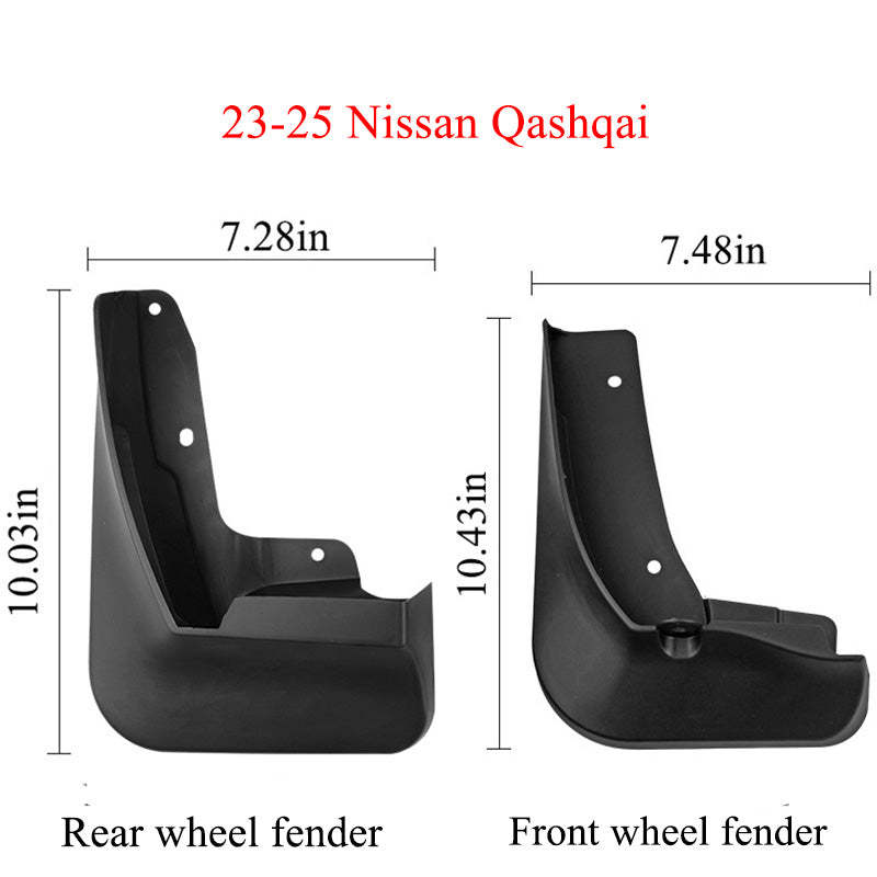 Mud Flaps for Nissan Qashqai 2007-2025 - Splash Guards