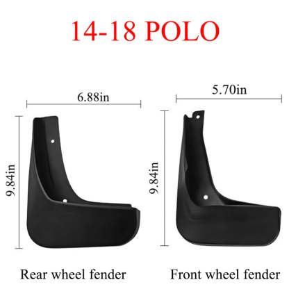 Mud Flaps for VW Polo 2004-2024 - 4PCS Splash Guards Mudguards Accessories