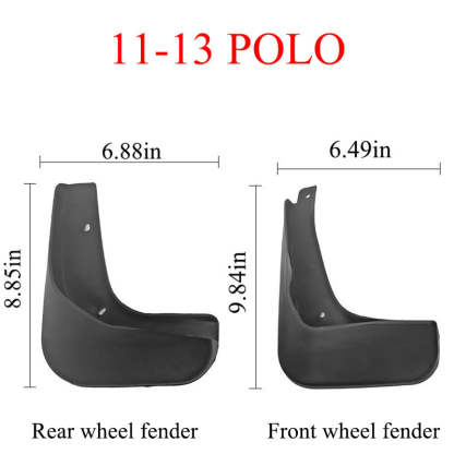 Mud Flaps for VW Polo 2004-2024 - 4PCS Splash Guards Mudguards Accessories