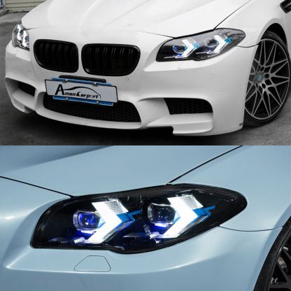 LED Headlight For BMW 5 Series F10 2011–2017 Facelift Style Assembly Pair
