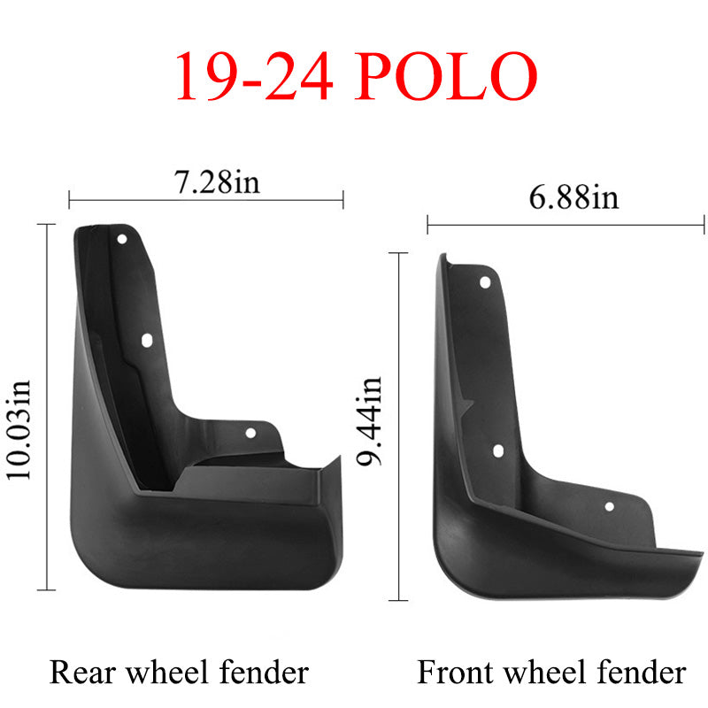 Mud Flaps for VW Polo 2004-2024 - 4PCS Splash Guards Mudguards Accessories