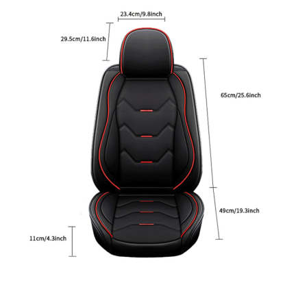 Full Set Car Seat Covers, Universal Leather Waterproof 5-Seat Protector – Front & Back Coverage for Most Sedans, SUVs & Trucks