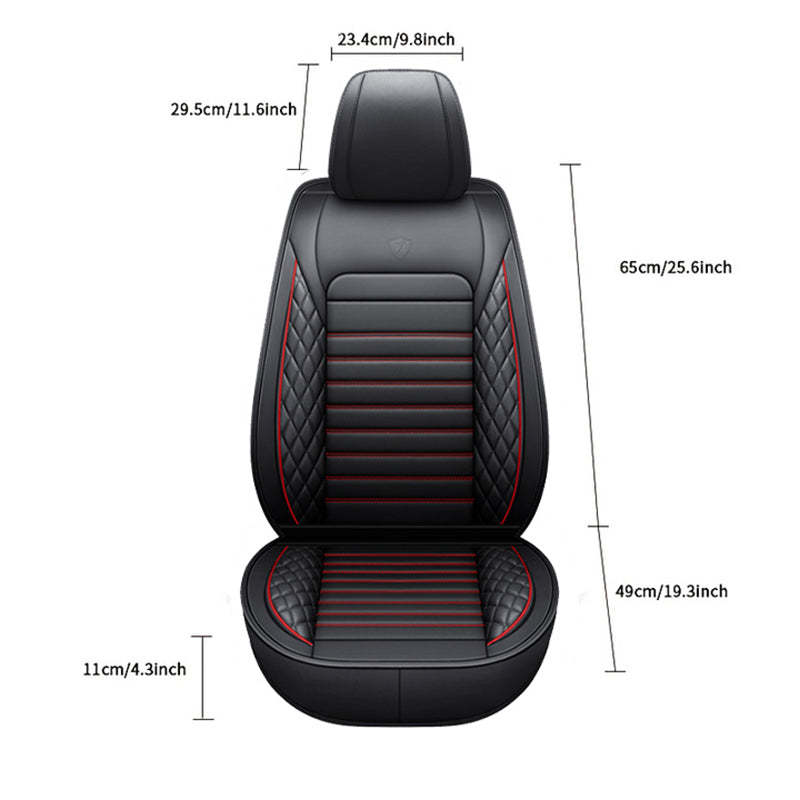 Full Set Car Seat Covers, Universal Leather Seat Covers for Most Cars, SUVs & Trucks – Waterproof Front & Back Protector