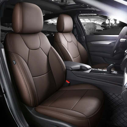 Amancarport All-Inclusive Design Leather Seat Covers Full Set Custom for Cadillac CT4/CT5 (2020-2025)