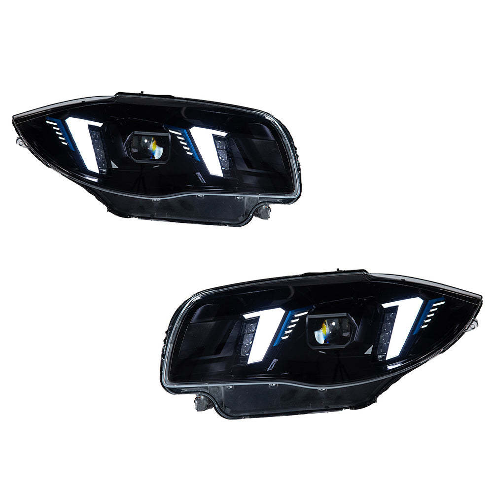 BMW 1 Series E87 2004–2011 Snake Eyes Style LED Lens Headlights