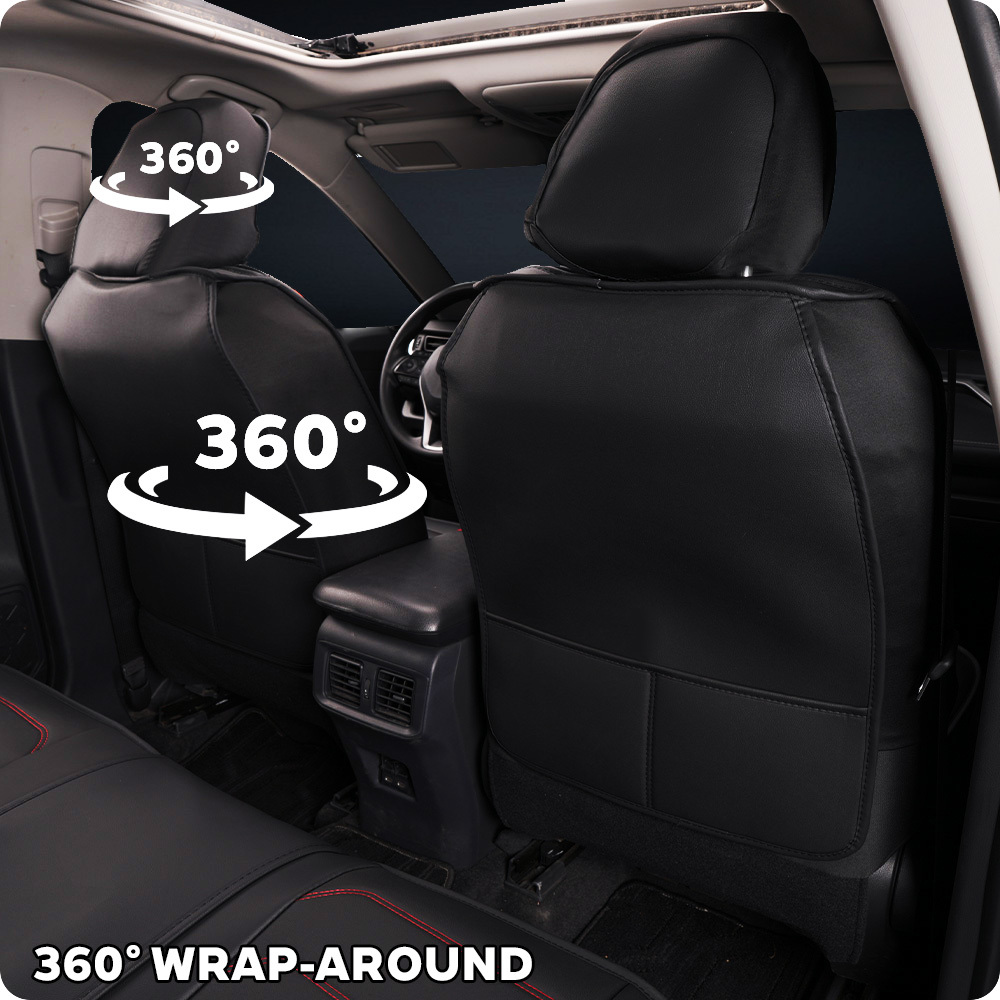 Universal Faux Leather Car Seat Covers 5-Piece Set – Waterproof, Easy Install, Fit SUV, Sedan & Truck