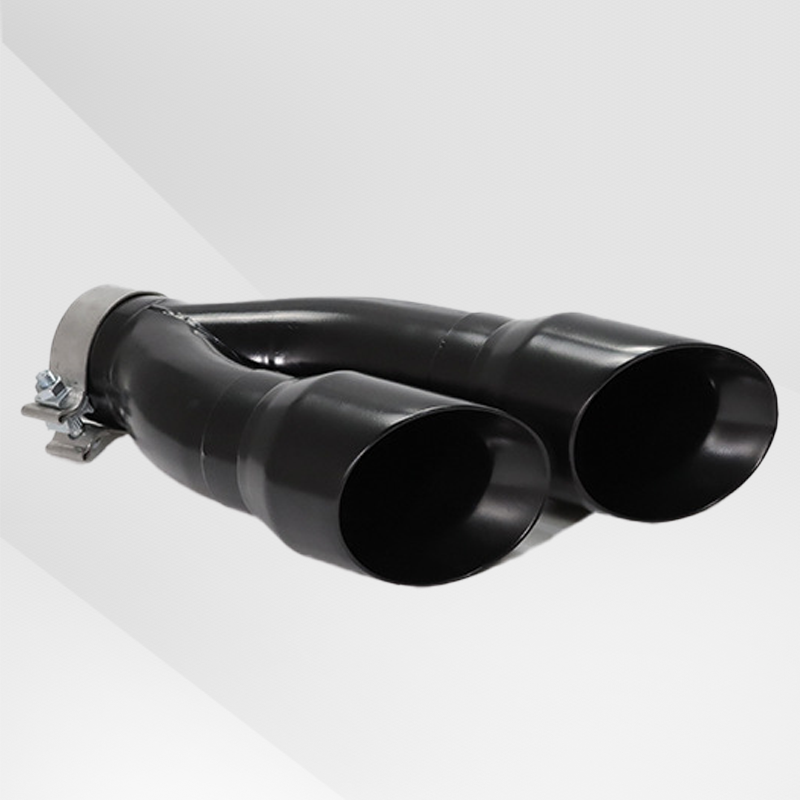 NEW Dual Slant-Cut Stainless Steel Exhaust Tip – 3" Inlet, 8.27" Outlet, 16" Long Universal Bolt-On Exhaust Pipe
