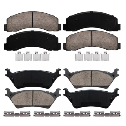 Front and Rear Ceramic Brake Pads Kit for 2010 - 2017 Ford F-150 OEM AL3Z2001A/CL3Z2200A