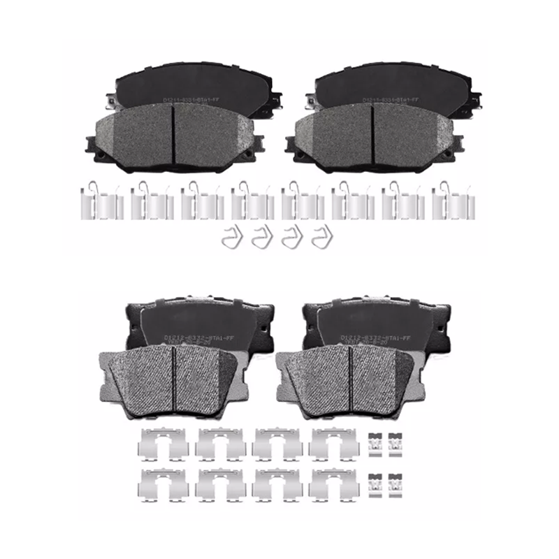 For 2013-2025 Toyota RAV4 Front & Rear Ceramic Disc Brake Pads