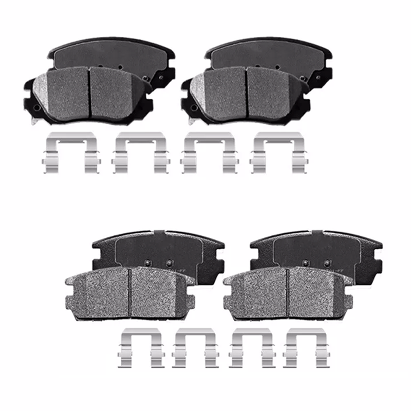 Front and Rear Ceramic Disc Brake Pads for 2010 - 2017 Chevy Equinox GMC Terrain