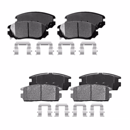 Front and Rear Ceramic Disc Brake Pads for 2010 - 2017 Chevy Equinox GMC Terrain