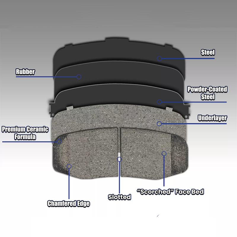 2005-2020 Toyota TACOMA Front Ceramic Brake Pads Original OEM Brand New 04465-AZ200